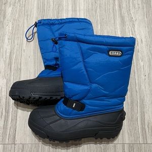 Sorel men’s rubber snow boots insulated blue black